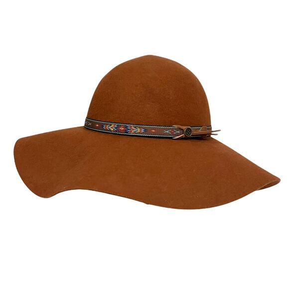 Fallen Broken Street Hat Wool Wide Brim Floppy Little Hippie Boho Western Sz M/L - Picture 1 of 11